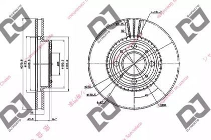 Тормозной диск DJ PARTS BD1831